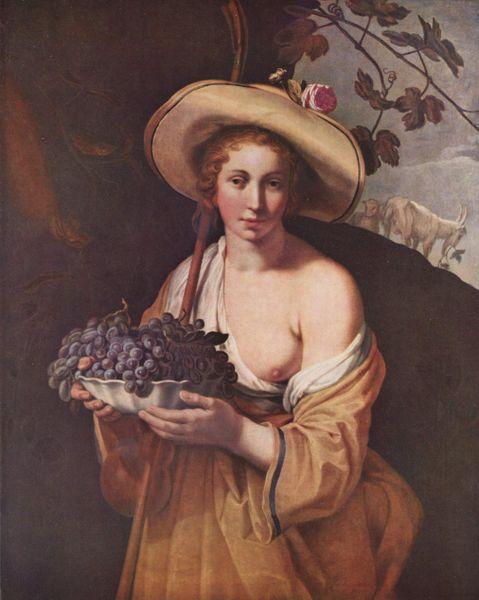 BLOEMAERT, Abraham Shepherdess with Grapes oil painting picture